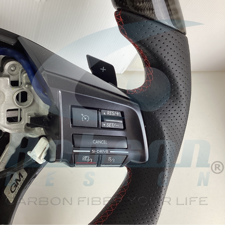 Subaru Impreza WRX STi 2015-2021 Carbon Fiber Steering Wheel (core exchange required) - Image 4
