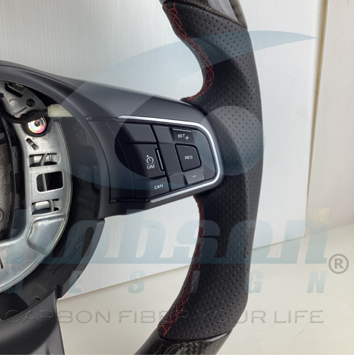 Jaguar F-Pace E-Pace XE carbon Fiber Steering Wheel 2018-2021 (core exchange required) - Image 3