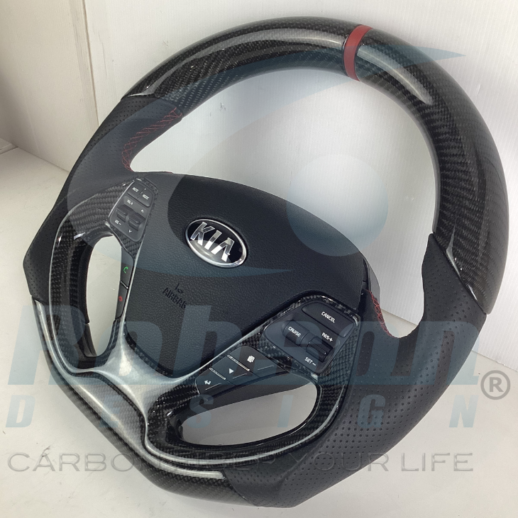 Kia Cerato K3 2014-2017 carbon Fiber Steering Wheel (core exchange required) - Image 3