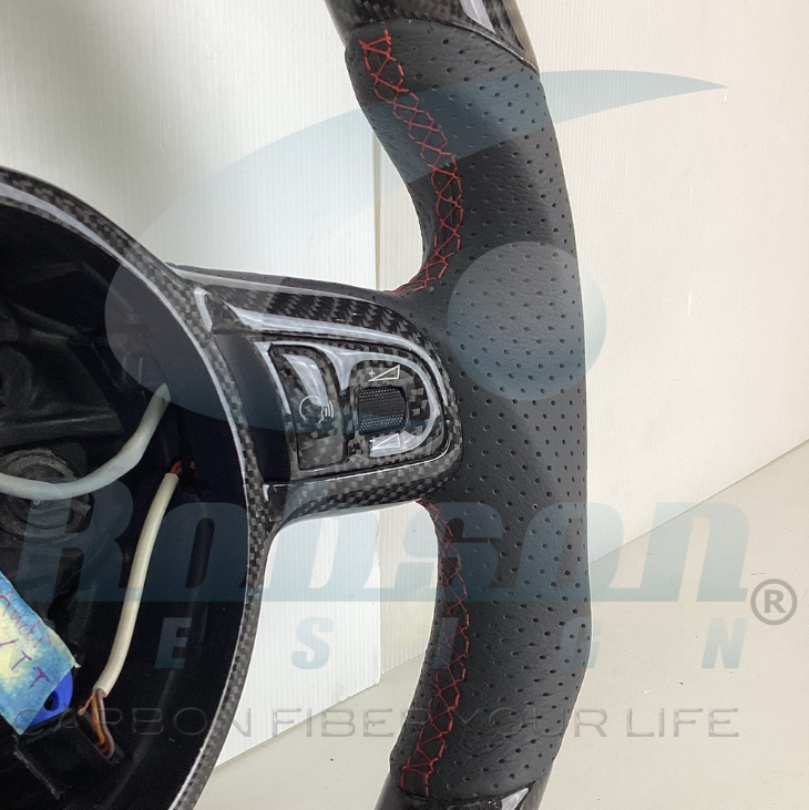 Audi R8 Carbon Fiber Steering Wheel 2008-2015 *Red Ring* (core exchange required) - Image 4