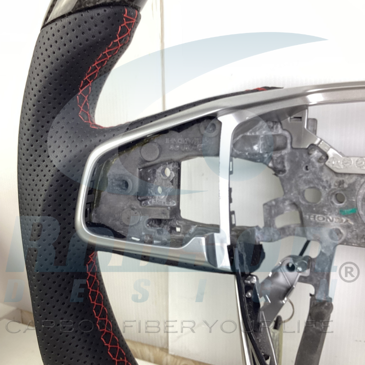 Honda 10th Gen Civic Si Type-R FK8 2016-2021 carbon Fiber Steering Wheel (core exchange required) - Image 3
