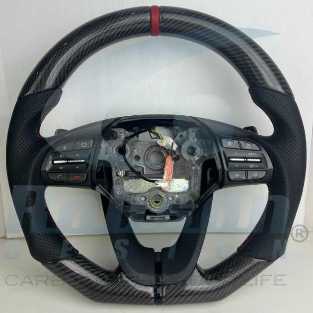 Hyundai Veloster i30 Elantra 2017-2020 carbon Fiber Steering Wheel (core exchange required)