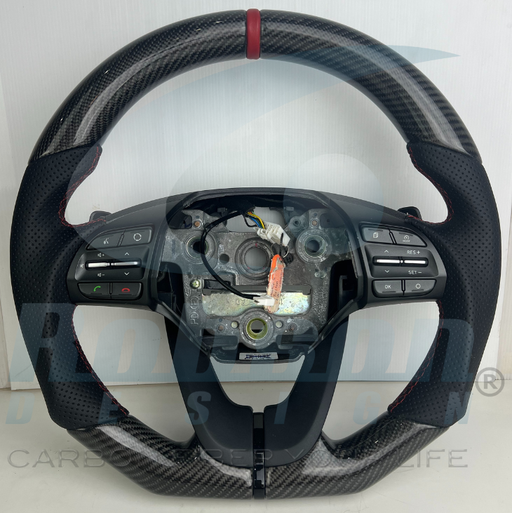 Hyundai Veloster i30 Elantra 2017-2020 carbon Fiber Steering Wheel (core exchange required)