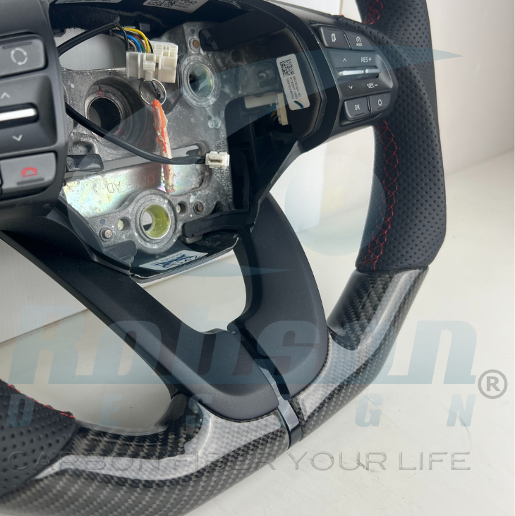 Hyundai Veloster i30 Elantra 2017-2020 carbon Fiber Steering Wheel (core exchange required) - Image 6