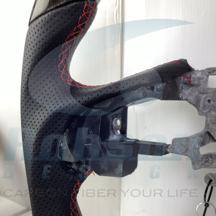 Honda Jazz Fit HR-V Vezel 2014-2020 forged carbon Fiber Steering Wheel (core exchange required) - Image 4
