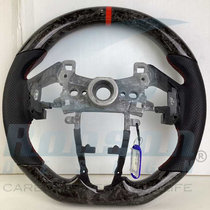 Honda Jazz Fit HR-V Vezel 2014-2020 forged carbon Fiber Steering Wheel (core exchange required) - Image 5