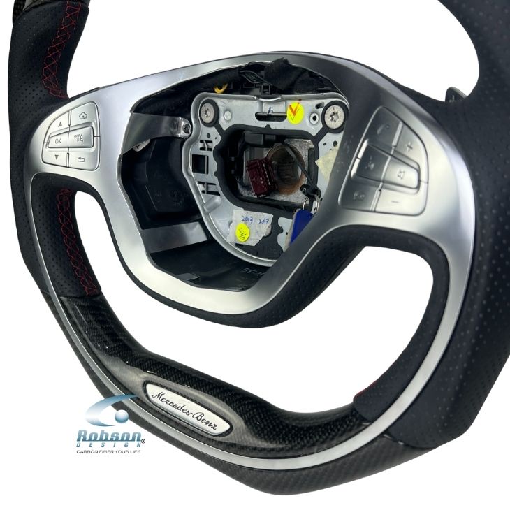 Mercedes Benz W222 S Class S63 2013-2017 carbon Fiber Steering Wheel (core exchange required) - Image 4