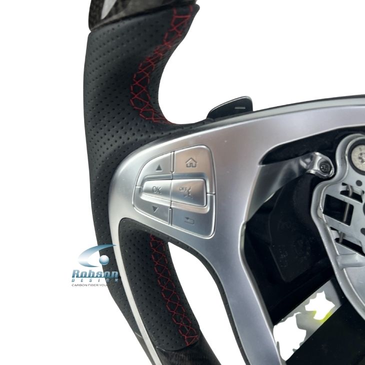 Mercedes Benz W222 S Class S63 2013-2017 carbon Fiber Steering Wheel (core exchange required) - Image 2