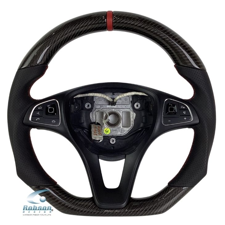 Mercedes Benz A/B/C/E Class GLB E200 E250 W204 W205 W207 W212 W213 2015-2019 carbon Fiber Steering Wheel (core exchange required)