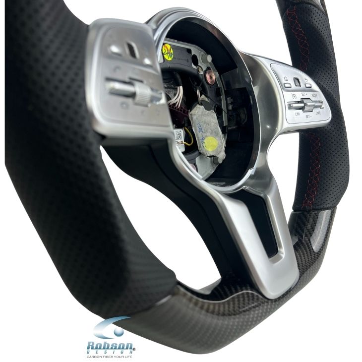 Mercedes Benz W118 W167 W177 W205 W253 W293 2020-2025 carbon Fiber Steering Wheel (core exchange required) - Image 2