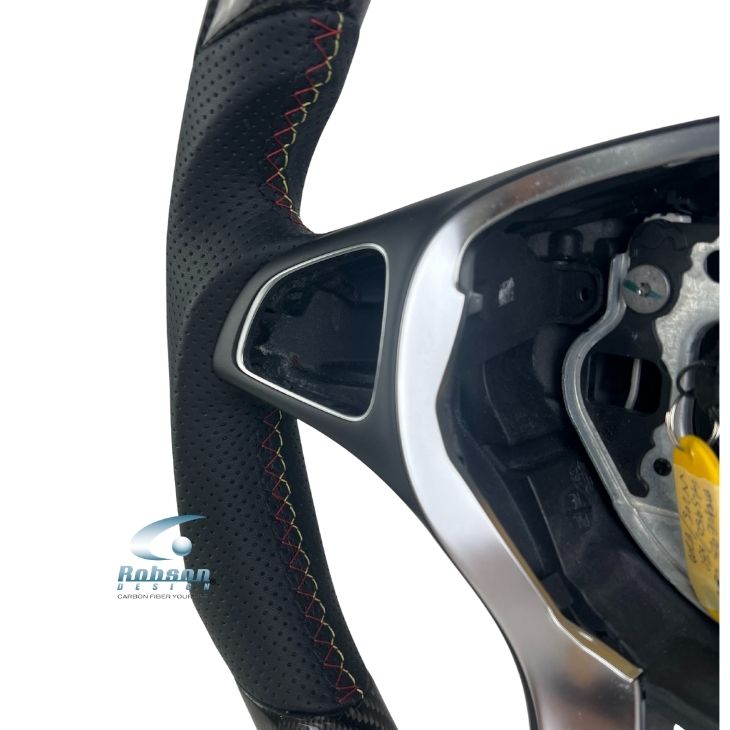 Mercedes Benz A/B/C/E Class GLB E200 E250 W204 W205 W207 W212 W213 2015-2019 Premium Carbon Fiber Steering Wheel (core exchange required) - Image 2