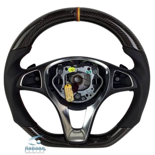 Mercedes Benz A/B/C/E Class GLB E200 E250 W204 W205 W207 W212 W213 2015-2019 Premium Carbon Fiber Steering Wheel (core exchange required)