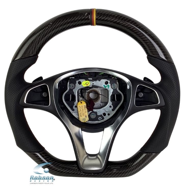 Mercedes Benz A/B/C/E Class GLB E200 E250 W204 W205 W207 W212 W213 2015-2019 Premium Carbon Fiber Steering Wheel (core exchange required)