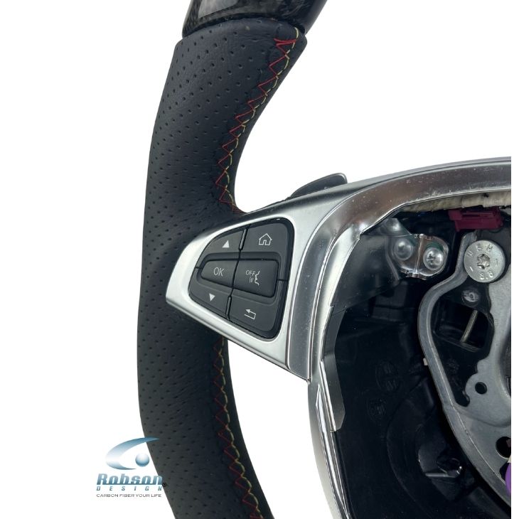 Mercedes Benz C Class GLC C205/W205, C200 08/14-07/18 carbon Fiber Steering Wheel (core exchange required) - Image 5