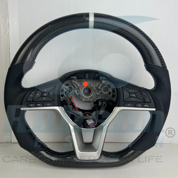 Nissan Serena Kicks X-TRAIL March Rogue Qashqai 2016-2020 carbon Fiber Steering Wheel (core exchange required)