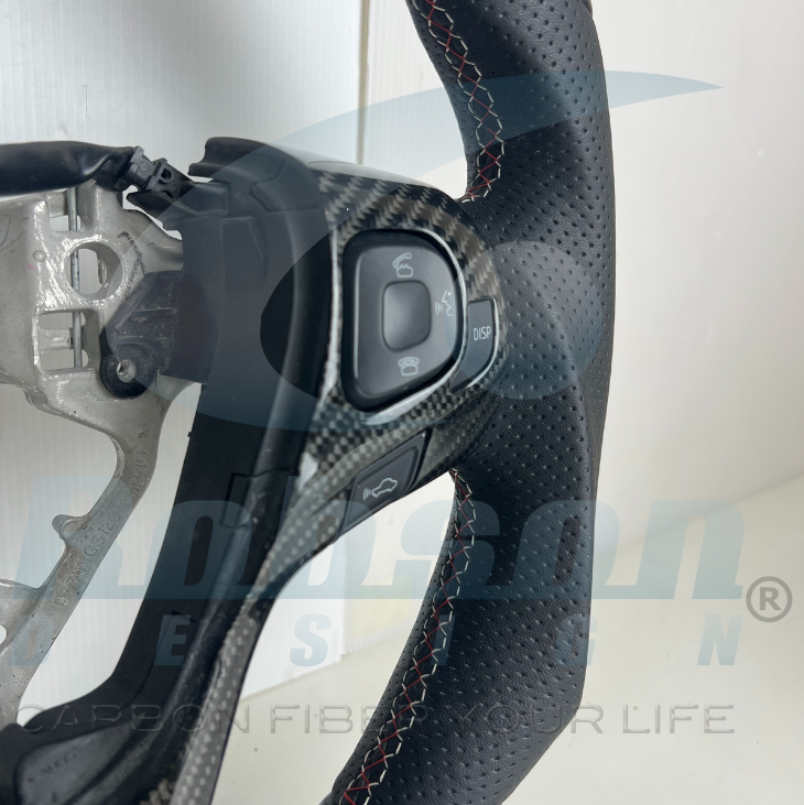 Toyota Harrier Venza Noah Voxy C-HR 2014-2018 carbon Fiber Steering Wheel (core exchange required) - Image 3