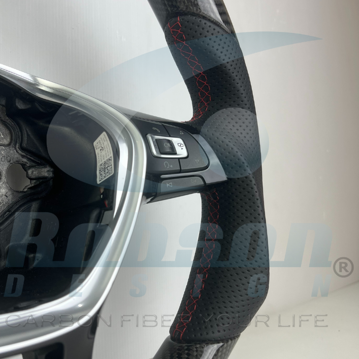 Volkswagen Golf Jetta MK6 2015-2018 carbon Fiber Steering Wheel (core exchange required) - Image 3