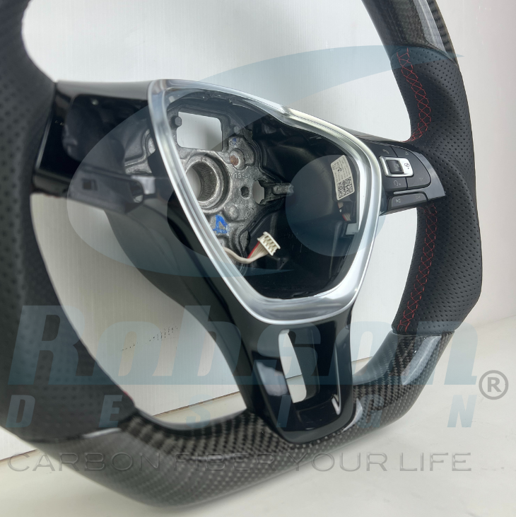 Volkswagen Golf Jetta MK6 2015-2018 carbon Fiber Steering Wheel (core exchange required) - Image 2