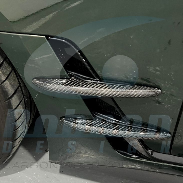 BMW G26 4 Series Premium Carbon Fiber Add On Fins (4pcs) 2021-2024 - Image 2