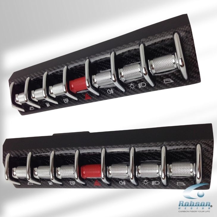 Lamborghini Gallardo Premium Carbon Fiber Switch Control panel 2003-2007 (core exchange required) - Image 3