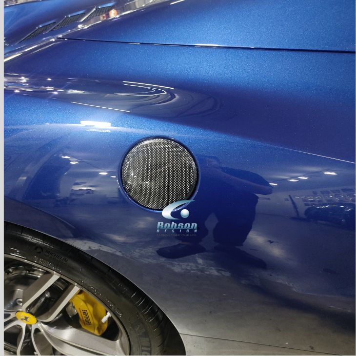 Ferrari 458 Customized Carbon Fiber Fuel Cap Cover - Image 2