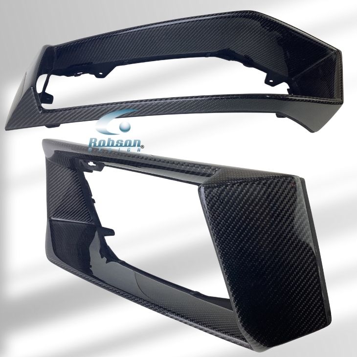 Lamborghini Aventador LP700/LP740/LP750 Premium Carbon Fiber Rear Bumper Air Vents Panels (core exchange required) - Image 2