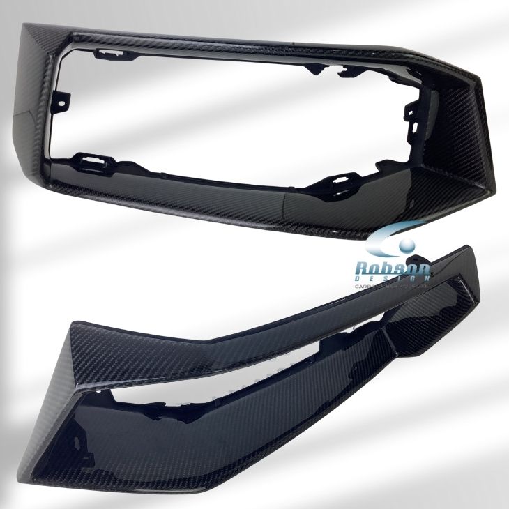 Lamborghini Aventador LP700/LP740/LP750 Premium Carbon Fiber Rear Bumper Air Vents Panels (core exchange required) - Image 3