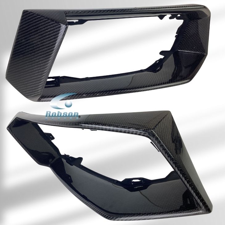 Lamborghini Aventador LP700/LP740/LP750 Premium Carbon Fiber Front Bumper Air Vents Panels (core exchange required) - Image 2