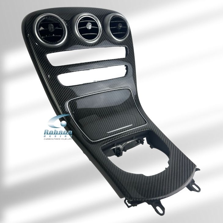Mercedes Benz C Class W205 GLC Genuine Carbon Fiber Center Console Panel 2015-2019(core exchange required)
