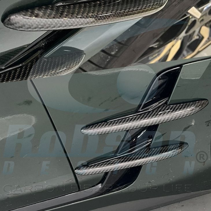 BMW G26 4 Series Premium Carbon Fiber Add On Fins (4pcs) 2021-2024 - Image 4