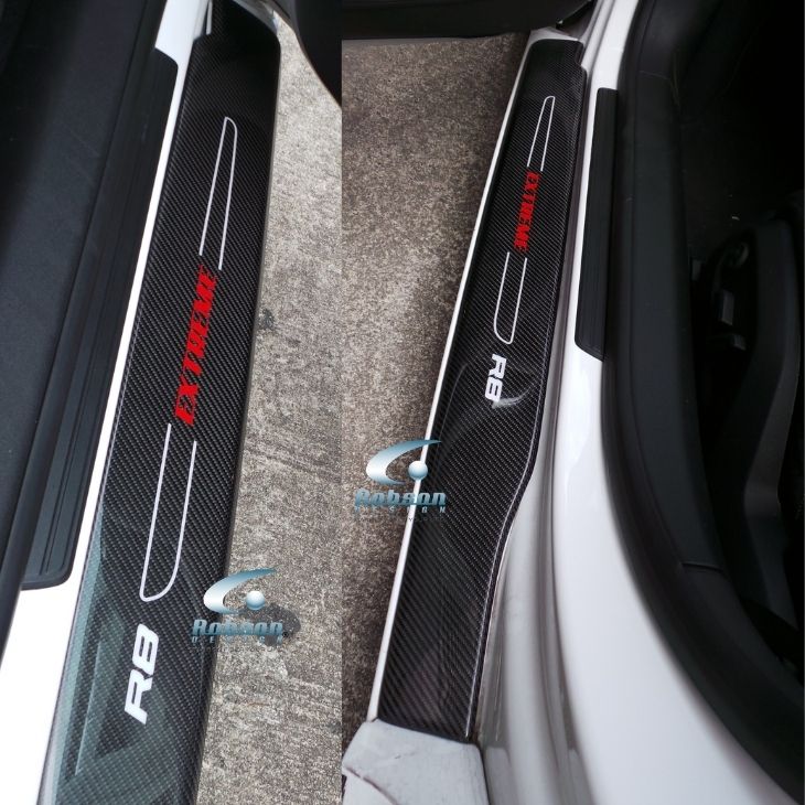 Audi R8 Premium Carbon Fiber Door Sill Plate 2008-2015 *2 pcs* (core exchange required)