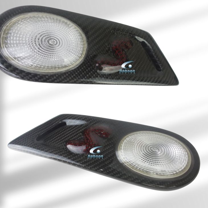 Mini Cooper S R55 R56 R57 R58 R59 2007-2013 Carbon Fiber Signal light Cover(2pcs)(core exchange required) - Image 2
