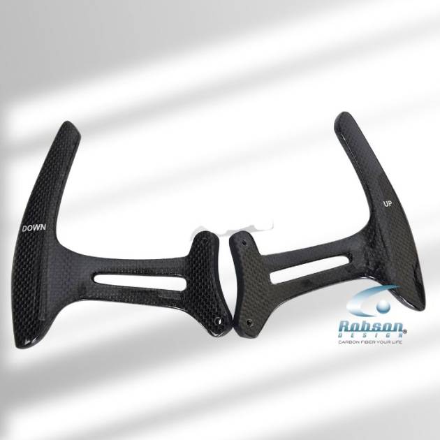 Ferrari 488 GTB Premium Plain Carbon Fiber Extended Paddles Shifter *2pcs* (core exchange required)