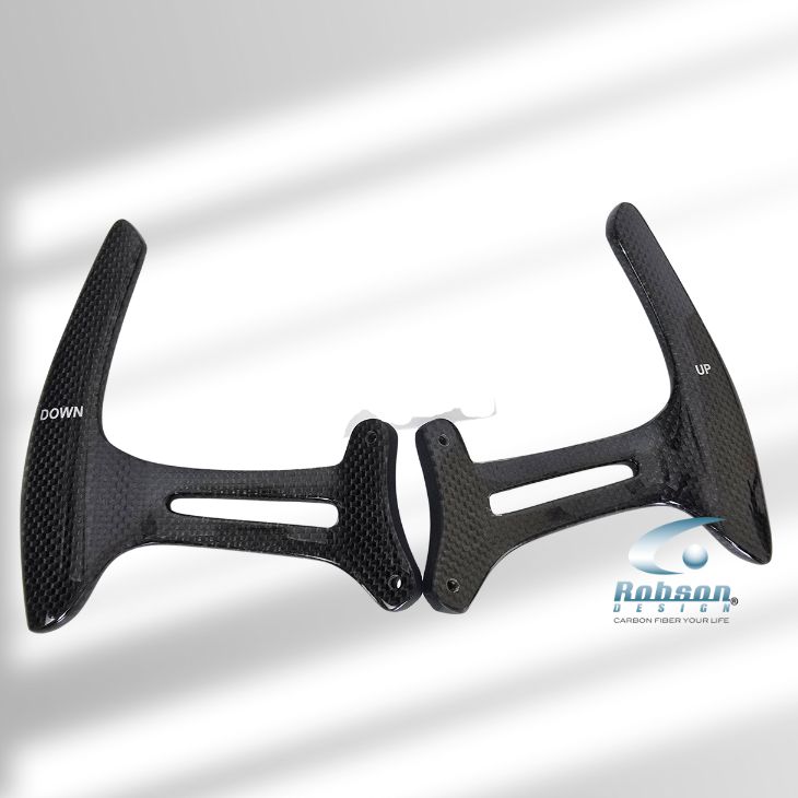 Ferrari 488 GTB Premium Plain Carbon Fiber Extended Paddles Shifter *2pcs* (core exchange required)
