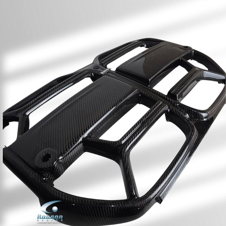 BMW G26 4 Series Customized Genuine Carbon Fiber CS-Style Front Grill 2021-2024 - Image 2
