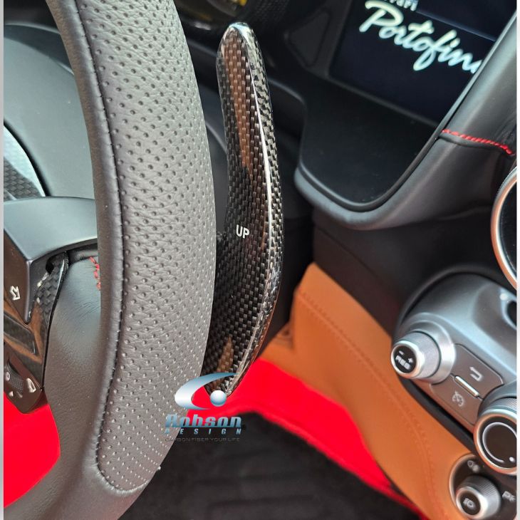 Ferrari F8 Premium Plain Carbon Fiber Paddle Shifter - Image 3