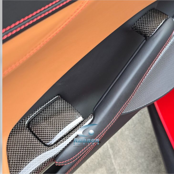Ferrari Portofino/Portofino M Premium Plain Carbon Fiber Door Puller-4pcs (core exchange required) - Image 5