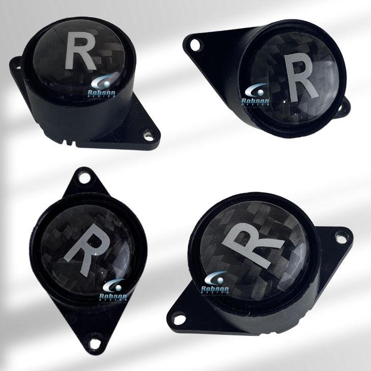 Lamborghini Gallardo Premium Carbon Fiber 'R' Button - Image 2