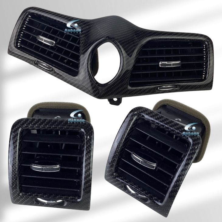 Maserati GranTurismo MC Stradale Quattroporte 2013-2019-3pcs carbon Fiber Aircon Vent(core exchange required) - Image 2