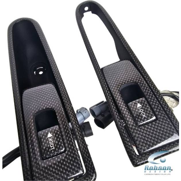 Ferrari 430 Coupe Spider/Scuderia 2004-2009 Premium Plain Carbon Fiber Door Puller Set -6pcs (core exchange required)