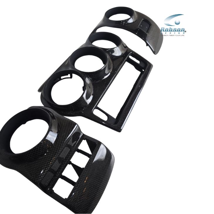 Ferrari 430 Coupe Spider/Scuderia 2004-2009 Premium Plain Carbon Fiber Dash Aircon Panel -3pcs (core exchange required) - Image 5