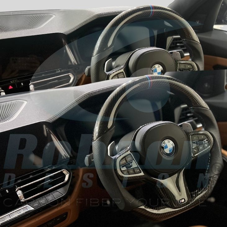 BMW G20 G22 G26 G28 G29 Z4 F40 F44 Premium Carbon Fiber Steering Wheel 2019-2024(core exchange required) - Image 2