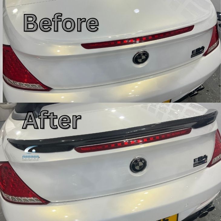 BMW 6 Series E63 Premium Carbon Fiber Rear Spoiler - Image 2