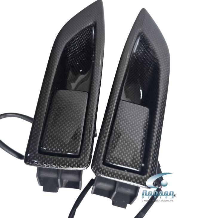 Ferrari 458 Italia Genuine plain Carbon Fiber Door Puller (4pcs) 2009-2015(core exchange required) - Image 4