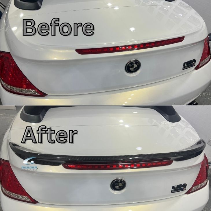 BMW 6 Series E63 Premium Carbon Fiber Rear Spoiler - Image 3