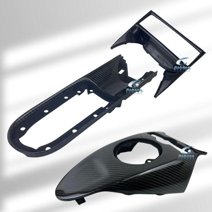 Lamborghini Gallardo carbon Fiber Gear Shift Panel-3pcs 2003-2007 (core exchange required) - Image 4