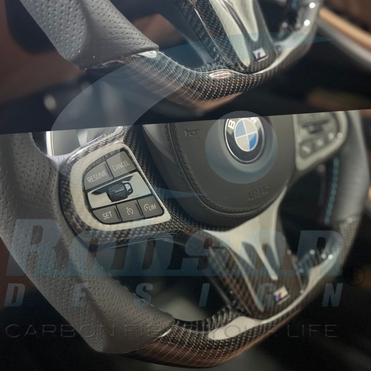 BMW G20 G22 G26 G28 G29 Z4 F40 F44 Premium Carbon Fiber Steering Wheel 2019-2024(core exchange required) - Image 5