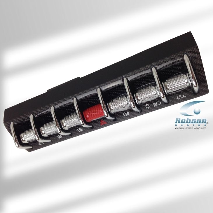 Lamborghini Gallardo Premium Carbon Fiber Switch Control panel 2003-2007 (core exchange required) - Image 2