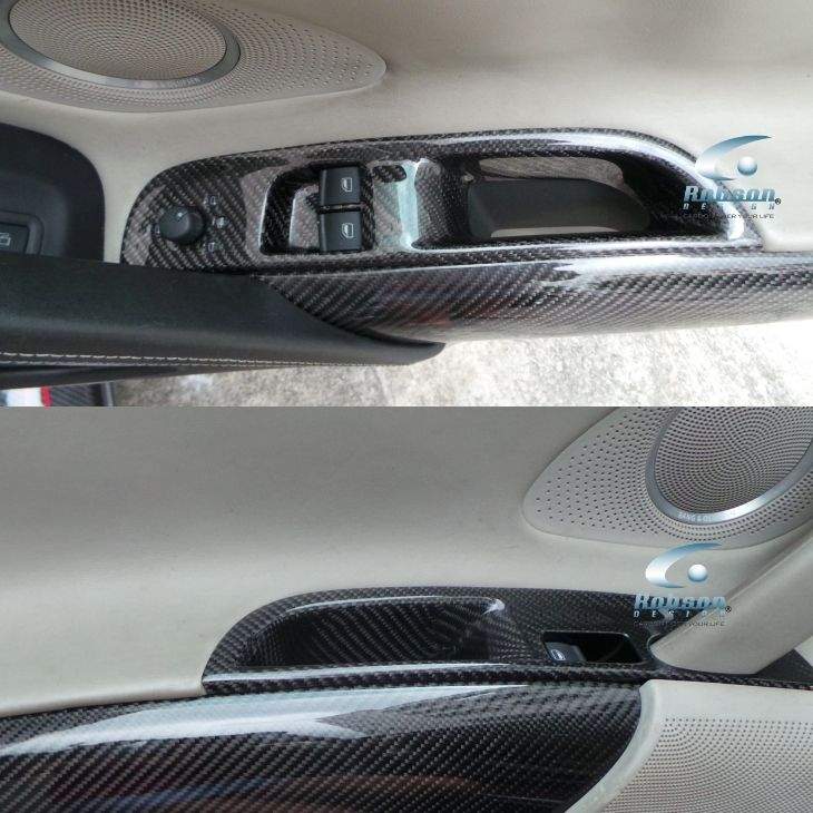 Audi R8 Premium Carbon Fiber Door Power Window Panel 2008-2015 *2 pcs* (core exchange required)