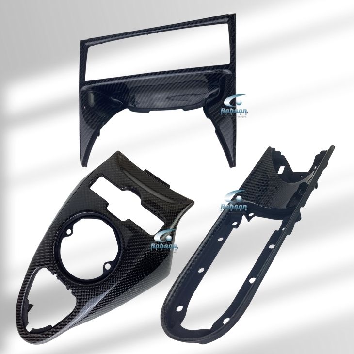 Lamborghini Gallardo carbon Fiber Gear Shift Panel-3pcs 2003-2007 (core exchange required) - Image 3